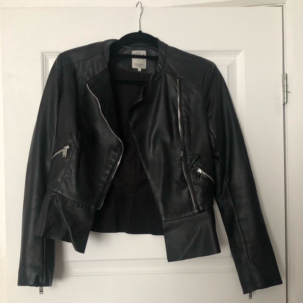 Faux leather zara jacket